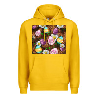 Lemon Easter rabbit eggs Premium Hoodie - OliviaCreatesArt