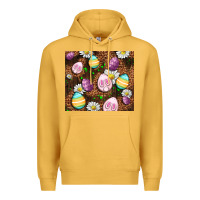 Mustard Easter rabbit eggs Premium Hoodie - OliviaCreatesArt