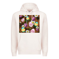 Pale Pink Easter rabbit eggs Premium Hoodie - OliviaCreatesArt