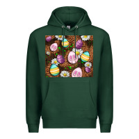 Sports Green Easter rabbit eggs Premium Hoodie - OliviaCreatesArt