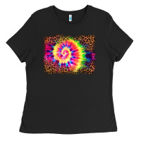 Black tie die background Ladies Tee - BarkalooDesign
