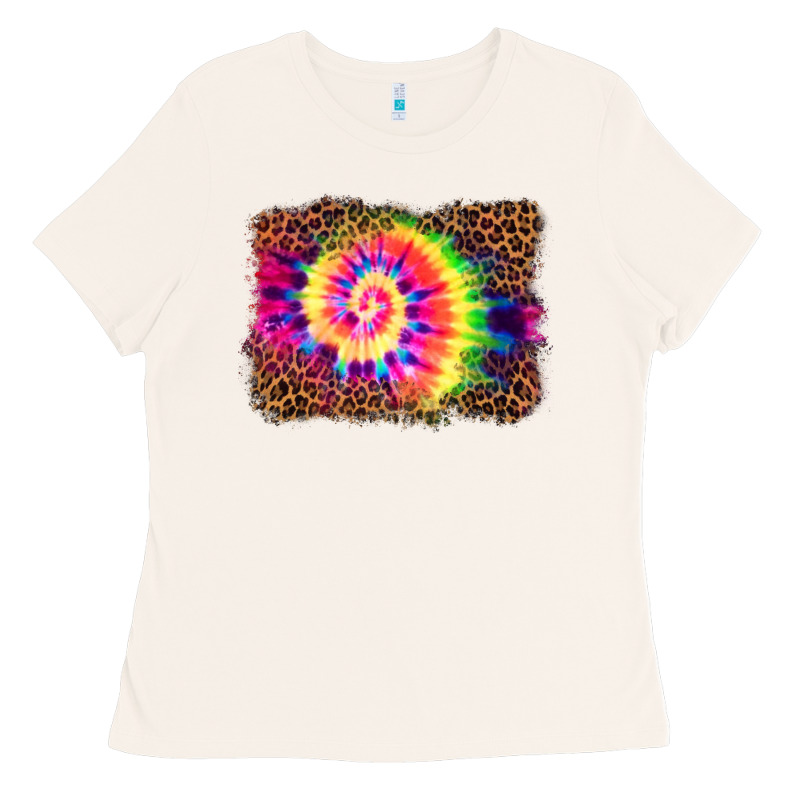 Tie Die Background Ladies Tee by BarkalooDesign | Teevron