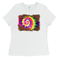 White tie die background Ladies Tee - BarkalooDesign
