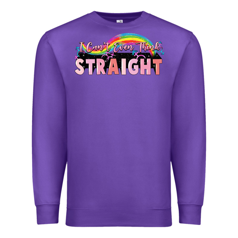 I Cant Ever Think Straight Premium Sweatshirt by FaDigitalArtStudio | Teevron