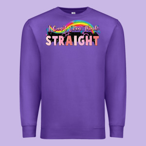 I Cant Ever Think Straight Premium Sweatshirt Designed By Fadigitalartstudio