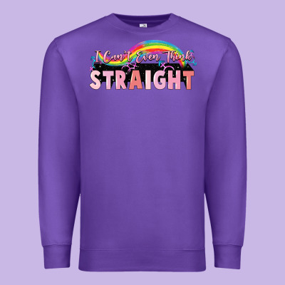 I Cant Ever Think Straight Premium Sweatshirt Designed By Fadigitalartstudio