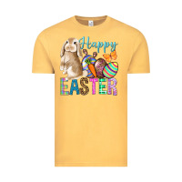 Vintage Mustard Happy Easter Bunny Vintage Tee - BundleAndBundleShop