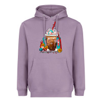 Lavender Dentist Frappe Coffee Heavyweight Hoodie - FaDigitalArtStudio