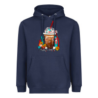 Navy Dentist Frappe Coffee Heavyweight Hoodie - FaDigitalArtStudio