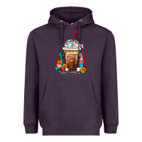Plum Dentist Frappe Coffee Heavyweight Hoodie - FaDigitalArtStudio
