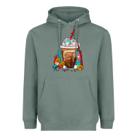 Sage Dentist Frappe Coffee Heavyweight Hoodie - FaDigitalArtStudio