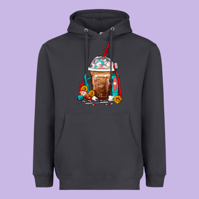 Dentist Frappe Coffee Heavyweight Hoodie Designed By Fadigitalartstudio