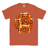 Copper Thanksgiving Turkey With Tartan Patch Classic Tee - BundleAndBundleShop