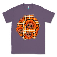 Lavender Thanksgiving Turkey With Tartan Patch Classic Tee - BundleAndBundleShop