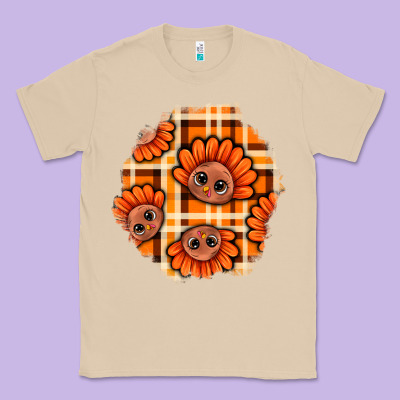 Thanksgiving Turkey With Tartan Patch Classic Tee Designed By Bundleandbundleshop