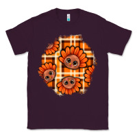 Plum Thanksgiving Turkey With Tartan Patch Classic Tee - BundleAndBundleShop