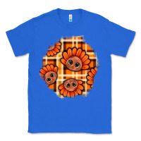 True Royal Thanksgiving Turkey With Tartan Patch Classic Tee - BundleAndBundleShop