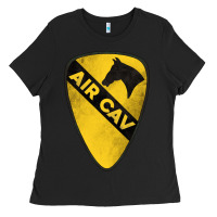 Black 1st cavalry division air cav Ladies Tee - Jasminsmagicworld