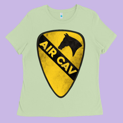 1st Cavalry Division Air Cav Ladies Tee Designed By Jasminsmagicworld