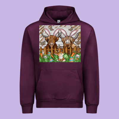 Easter Cow Urban Hoodie Designed By Cowhidedigitalart