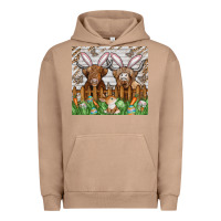 Pigment Burro easter cow Urban Hoodie - CowhideDigitalArt