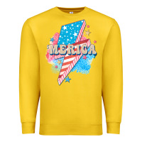 Lemon Merica leopard lightning bolt Premium Sweatshirt - FaDigitalArtStudio