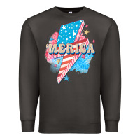 Smoke Merica leopard lightning bolt Premium Sweatshirt - FaDigitalArtStudio