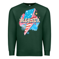 Sports Green Merica leopard lightning bolt Premium Sweatshirt - FaDigitalArtStudio