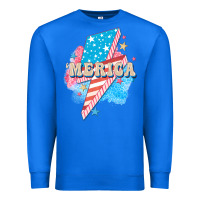 True Royal Merica leopard lightning bolt Premium Sweatshirt - FaDigitalArtStudio