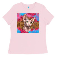 Bubblegum Pink Western Sphynx Cat Ladies Tee - LillyAllenDesigns