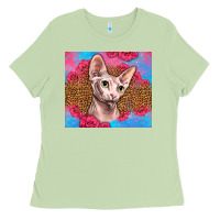 Matcha Western Sphynx Cat Ladies Tee - LillyAllenDesigns