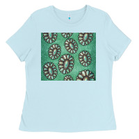 Baby Blue turquoise gemstone glitter Ladies Tee - Jasminsmagicworld