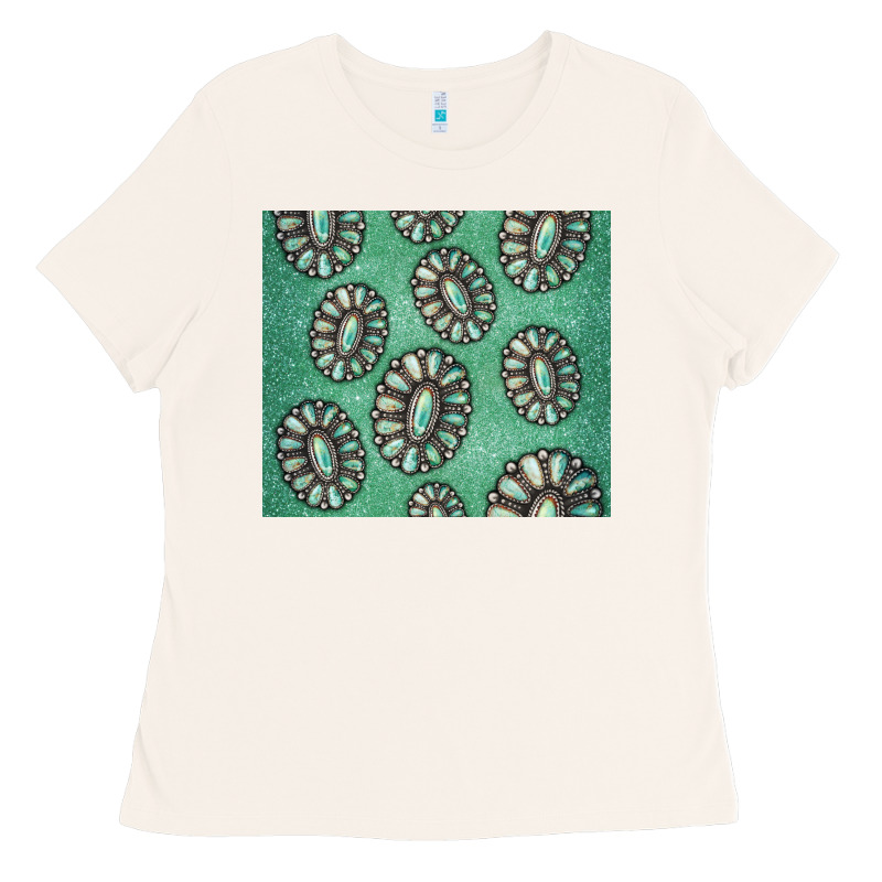 Turquoise Gemstone Glitter Ladies Tee by Jasminsmagicworld | Teevron