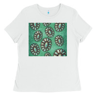 White turquoise gemstone glitter Ladies Tee - Jasminsmagicworld