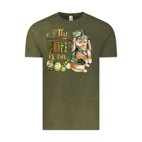 Vintage Olive The Hunt Is On Vintage Tee - BundleAndBundleShop