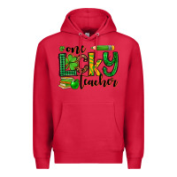 Cardinal St. Patrick's One lucky Teacher Premium Hoodie - OliviaCreatesArt
