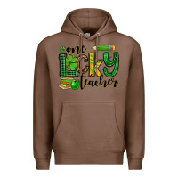 Chestnut St. Patrick's One lucky Teacher Premium Hoodie - OliviaCreatesArt