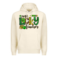 Tofu St. Patrick's One lucky Teacher Premium Hoodie - OliviaCreatesArt