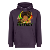 Plum I am black history Heavyweight Hoodie - FaDigitalArtStudio