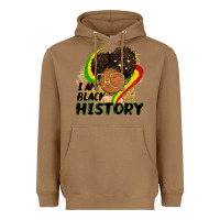 Toasted Coconut I am black history Heavyweight Hoodie - FaDigitalArtStudio