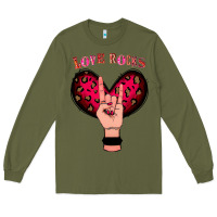 Army Green Love Rocks Long Sleeve Tee - Bettercallsaul