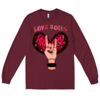 Burgundy Love Rocks Long Sleeve Tee - Bettercallsaul