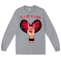 Heather Grey Love Rocks Long Sleeve Tee - Bettercallsaul