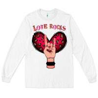 White Love Rocks Long Sleeve Tee - Bettercallsaul