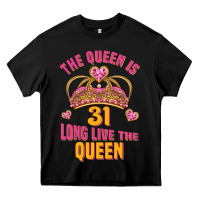 Black the queen is 31 long live the queen kopya Heavy Core Tee - Jasminsmagicworld