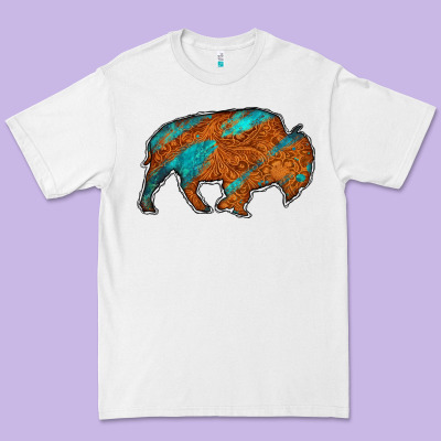 Bison Premium Tee Designed By Jasminsmagicworld