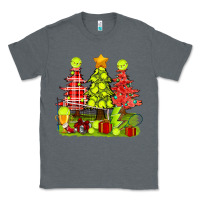 Charcoal Heather Christmas With Tennis Trees Classic Tee - BundleAndBundleShop