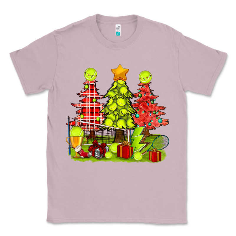 Christmas With Tennis Trees Classic Tee by BundleAndBundleShop | Teevron