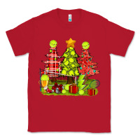 Red Christmas With Tennis Trees Classic Tee - BundleAndBundleShop