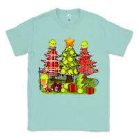 Seafoam Christmas With Tennis Trees Classic Tee - BundleAndBundleShop